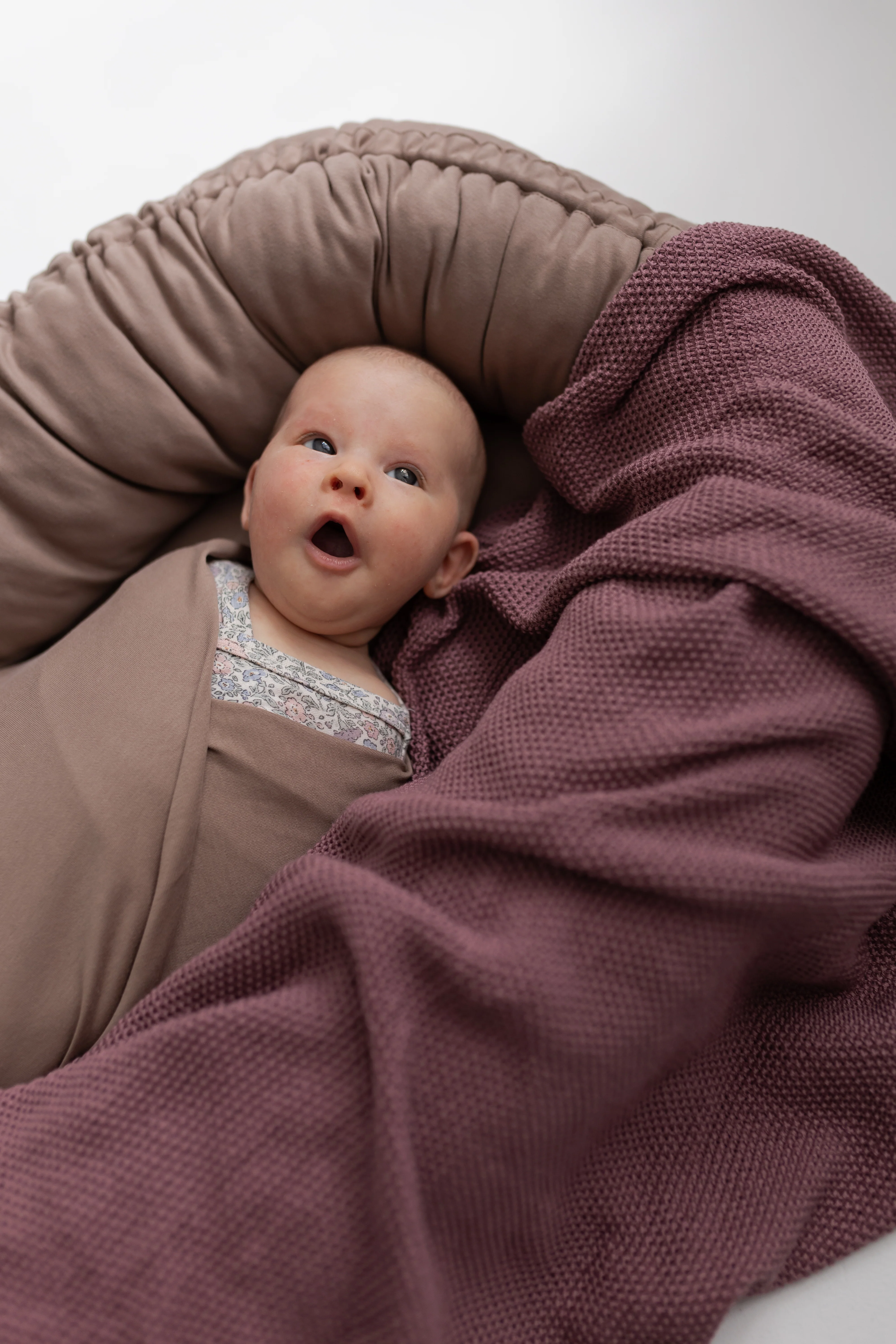 Bawełniany kocyk Softie Plum - Image 7