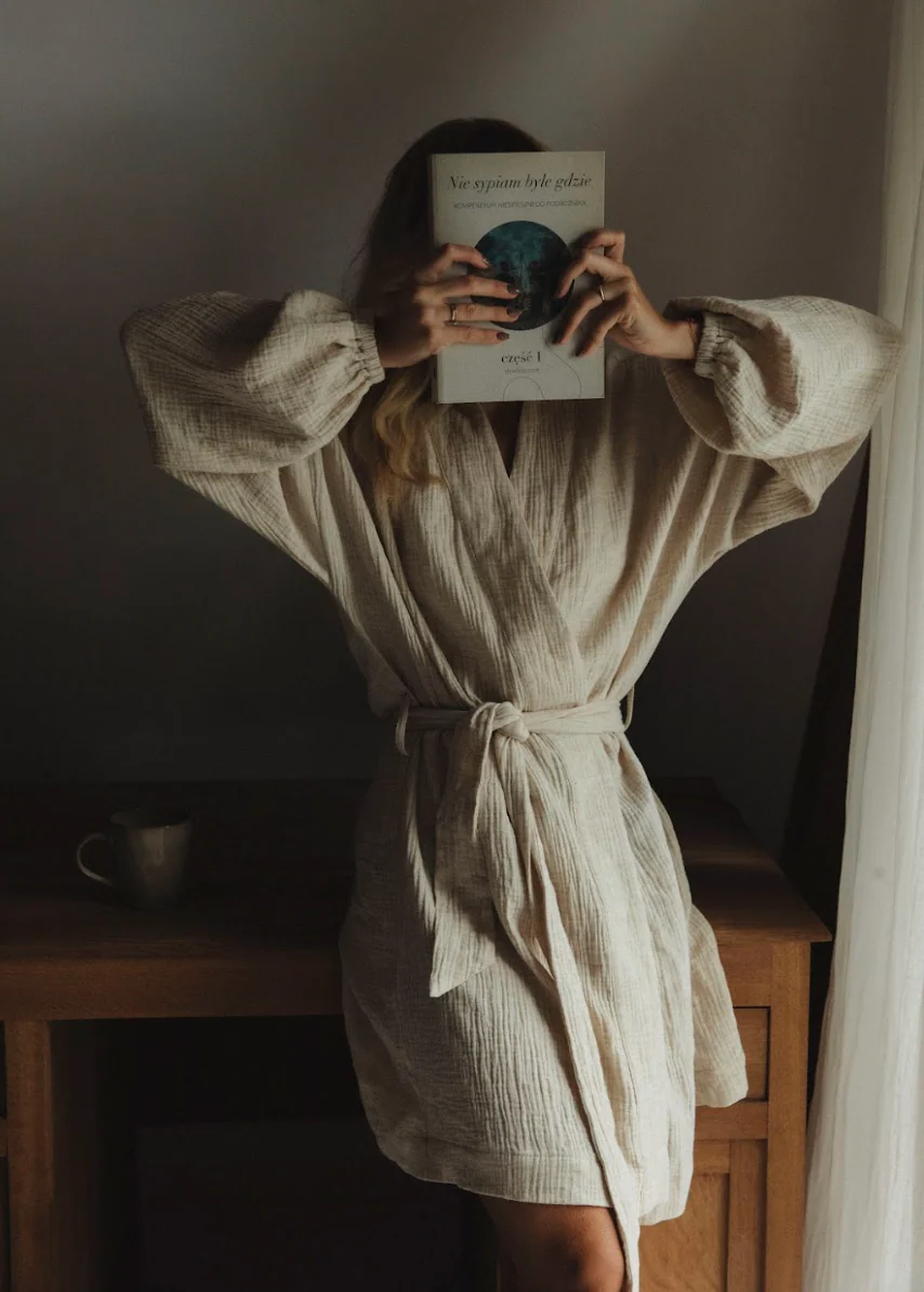 Kimono muślinowe Oatmeal - Image 4