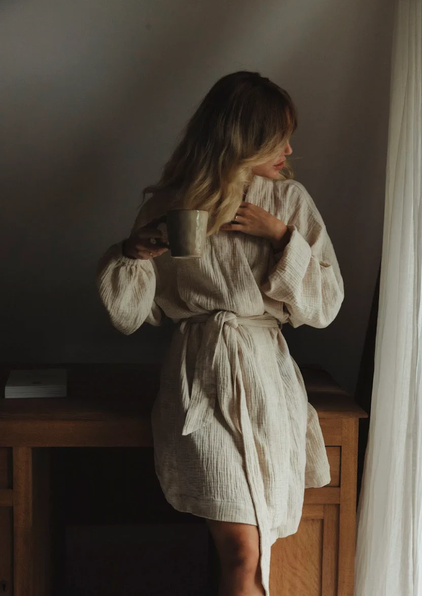 Kimono muślinowe Oatmeal - Image 8