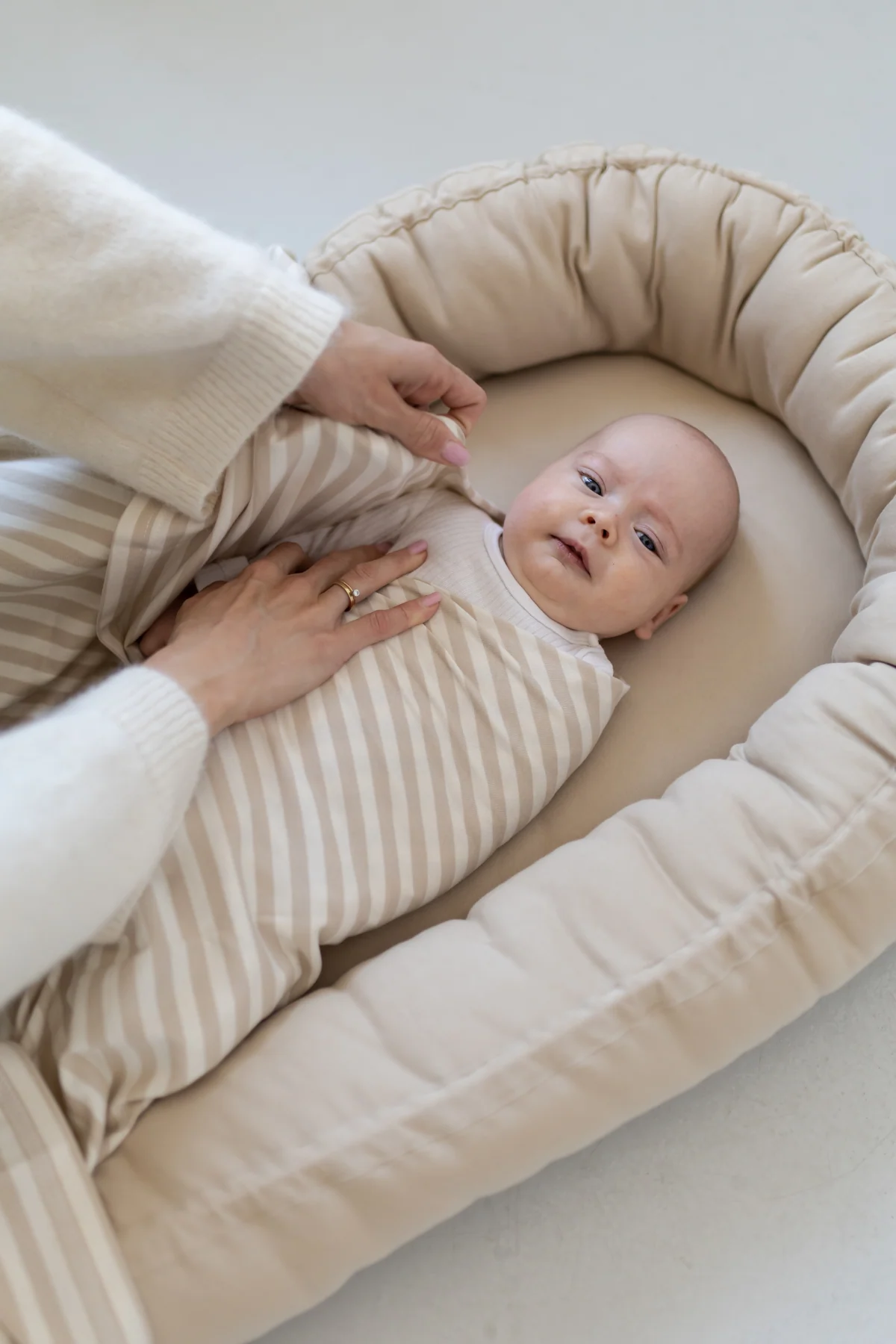 Otulacz Baby Burrito Stripes Beige